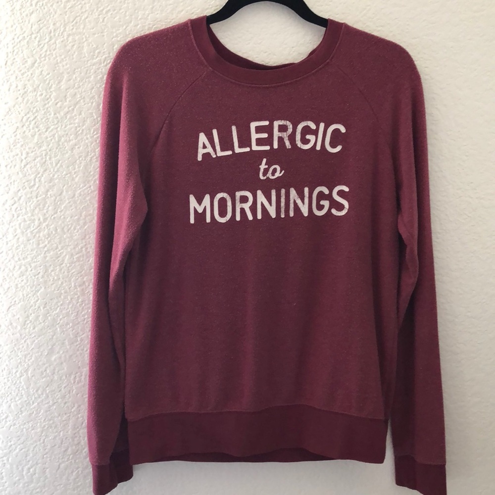 Long sleeve soft crew neck sweater